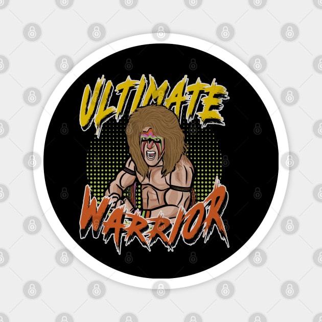 Ultimate Warrior Toon Magnet by MunMun_Design